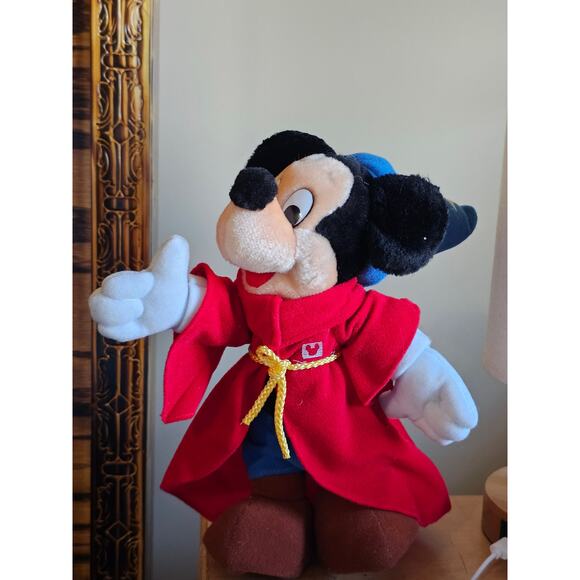 Disney Sorcerer Mickey Mouse Plush Fantasia Wizard Toy - Classic Magic! 🪄🐭 - Picture 1 of 9